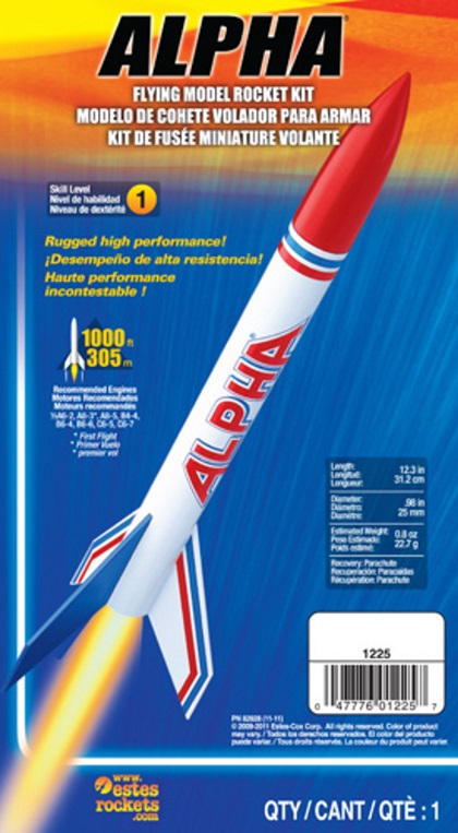 Estes 1225 - Alpha Flying Model Rocket Kit